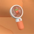 thumbnail image 3 of DEELLEEO Cute Fruit Mobile Phone Stand Strawberry Pineapple Avocado Handheld Small Fan Portable USB Charging Fan, 3 of 5