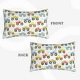 thumbnail image 4 of Balery Cartoon Monster Trucks Bedding Queen Pillow Cases - Envelope Closure - Soft Brushed Microfiber Fabric - Shrinkage and Fade Resistant Pillow Cases-20"x30", 4 of 9