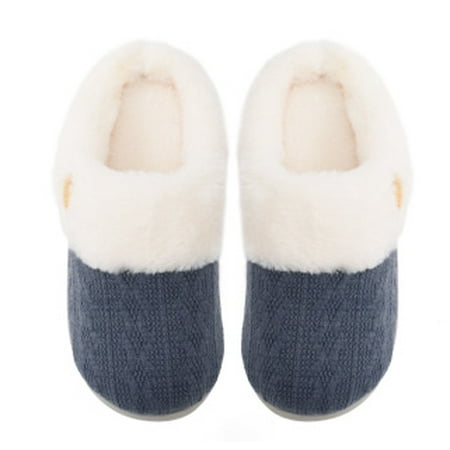 

Women’s Slippers Fuzzy Comfy Warm House Slippers for women Slip-on Slippers Soft Cozy Plush for Indoor Outdoor winter Knitted slippers