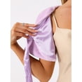 thumbnail image 5 of DARING DIVA Women's Faux Fur Shawl Bowknot Ribbon Bridal Wrap Stole Shrug XS Light Purple, 5 of 6