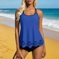 thumbnail image 6 of Ounisa Womens Bathing Suits Swimsuits Tankini Sets for Two Piece Blouson Tank Top with Boyshorts, 6 of 9