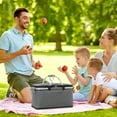 thumbnail image 3 of Fiudx Bolsa Térmica Plegable, Contenedor de Alimentos con Aislamiento, Portapícnic Portátil, Diseño Hermético para Alimentos Fríos y Calientes, Ideal para Camping, Barbacoas y Viajes Por Carretera, I, 3 of 6