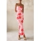 thumbnail image 5 of Vestido largo PRETTYGARDEN para mujer con estampado floral de verano 2025, 5 of 9