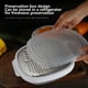 thumbnail image 5 of Aparatos de cocina: rallador de queso de mano, rallador de queso con mango suave, rallador para cocina, especias y jengibre, rallador de queso de acero inoxidable, rallador de limón y cortador de verd, 5 of 9
