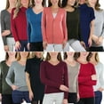 thumbnail image 5 of ToBeInStyle Women's Pack of 3 Randomly Selected Sweater - Large, 5 of 7