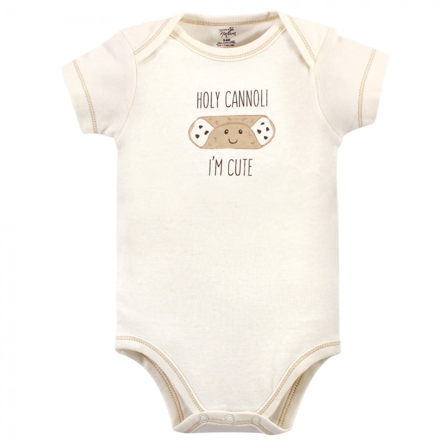 Touched by Nature Organic Cotton Bodysuits 5pk, Pizza, Preemie