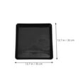 thumbnail image 2 of SEWCHICS 6Pcs Black Square Planter Saucers Plastic Pot Drip Trays with Protective Base Pads, 2 of 8