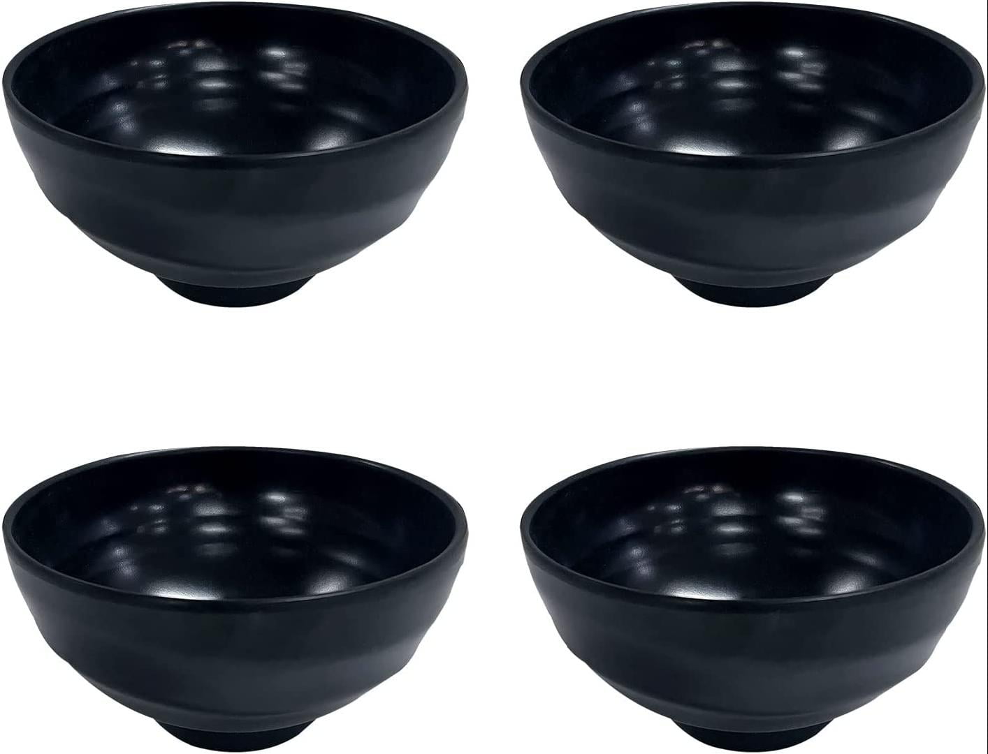 BESTONZON 2pcs Black Melamine Sauce Cups Reusable Sauce Container Small  Dipping Bowl for Restaurant Home 