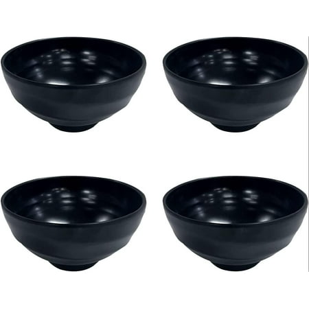 

Unbreakable Melamine Bowls Black Dip Bowls 8.5oz Small Black Condiment Bowls Set of 4 Small Black Bowls for Dessert Salad and Dipping Sauce 4.5 × 2.1