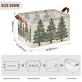 thumbnail image 7 of Yayeee Foldable Storage Basket for Shelves with Handles Waterproof Cloth Bins, Christmas Stars, 7 of 7