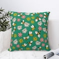 thumbnail image 6 of Rateoe Flying Bees Pattern Throw Pillow Cover Premium Pillow Stuffer Sham Square for Decorative Cushion Bed Couch Sofa(Pillow insert not included), 6 of 8