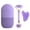 purple, variant on 3pcs Facial Ice Cube Mold + Jade Roller & GuaSha Set, Reusable Silicone Cold Therapy Skin Care Tools, Roller Msagger for Neck Eye for Face and Body Massager