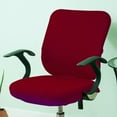 thumbnail image 5 of Stretch office computer chair seat covers Removable chair slip cover Red, 5 of 8