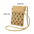 thumbnail image 3 of Flower Print Messengers Bag for Women Everyday Bag Small Crossbody Bag Commuting Bag Phone Bag Denims Shoulder Bag, 3 of 8