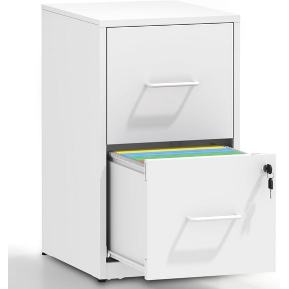 Metal File Cabinet with Drawer Heavy Duty Home Office Steel Vertical Filing Lockable Cabinets for Legal/Letter Size,Assembly Required