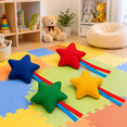 thumbnail image 2 of Star-Shaped Canvas Bean Bag Toss Props With Rope Tails, 4 Pack Quartz Sand Filled Target Toss Game Set for Outdoor Games, Blue Green Red Yellow, 2 of 6
