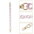 thumbnail image 3 of Unique Bargains 1 Pc Colorful Handbag Chain Strap 14.57" White Purple Acrylic, 3 of 5