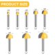 thumbnail image 2 of Juego de brocas para fresadora UTRUSTTO Cove Box, 8 unidades, vástago de carburo de 1/4 de pulgada, 2 of 5