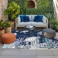 thumbnail image 2 of Navy Blue Turtle Coastal Outdoor Rug for Patio/Deck/Porch, Non-Slip Large Area Rug 3 x 5 Ft, Nautical Summer Beach Coral Jellyfish Indoor Outdoor Rugs Washable Area Rugs, Camping Rug Carpet Runner, 2 of 8
