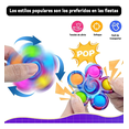 thumbnail image 3 of 12 Piezas Fidget Spinner De Anti-estrés/juguete Antiestres Xtellar multicolor, 3 of 4