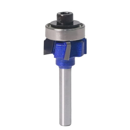 

Feiruifan Smooth Cutting Long Handle Wear-Resisting R1/R2/R3 Milling Router Four Teeth Anti-rebound Design Hard Alloy Chamfer Fillet Edge Milling Cutter for Woodworking