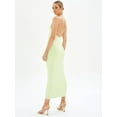 thumbnail image 5 of KelaJuan Womenacute;s Bodycon Long Dress, Sleeveless Backless Spaghetti Strap Solid Color/Floral Print Dress, 5 of 8