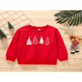 thumbnail image 2 of Unisexe Enfants Noël Sweat-Shirt Arbre Impression Manches Longues Pull à Col Rond Polaires Tops, 2 of 6