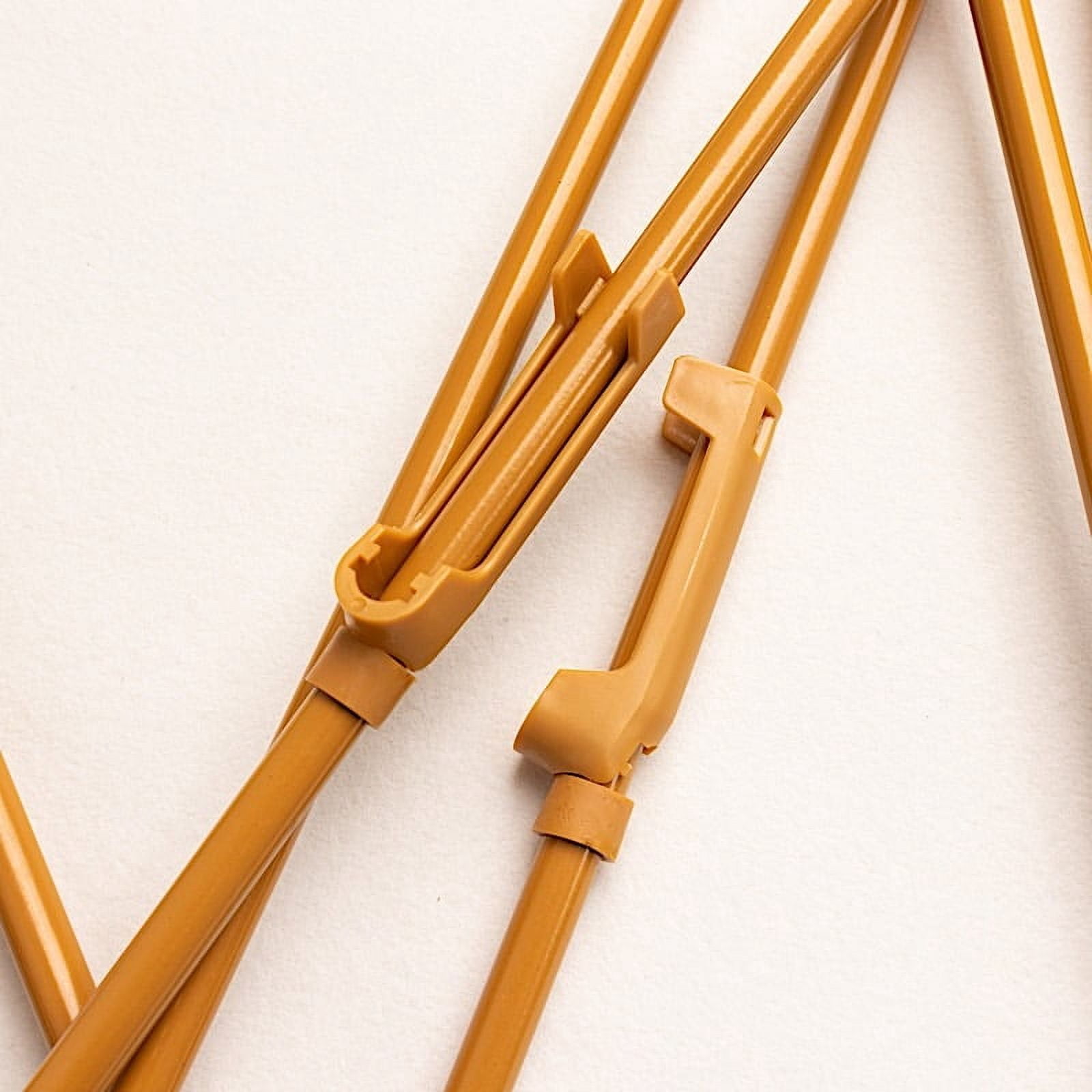 BalsaCircle 65" Gold Metal Easel Collapsible Tripod Stand Party Events Reception Decorations Supplies