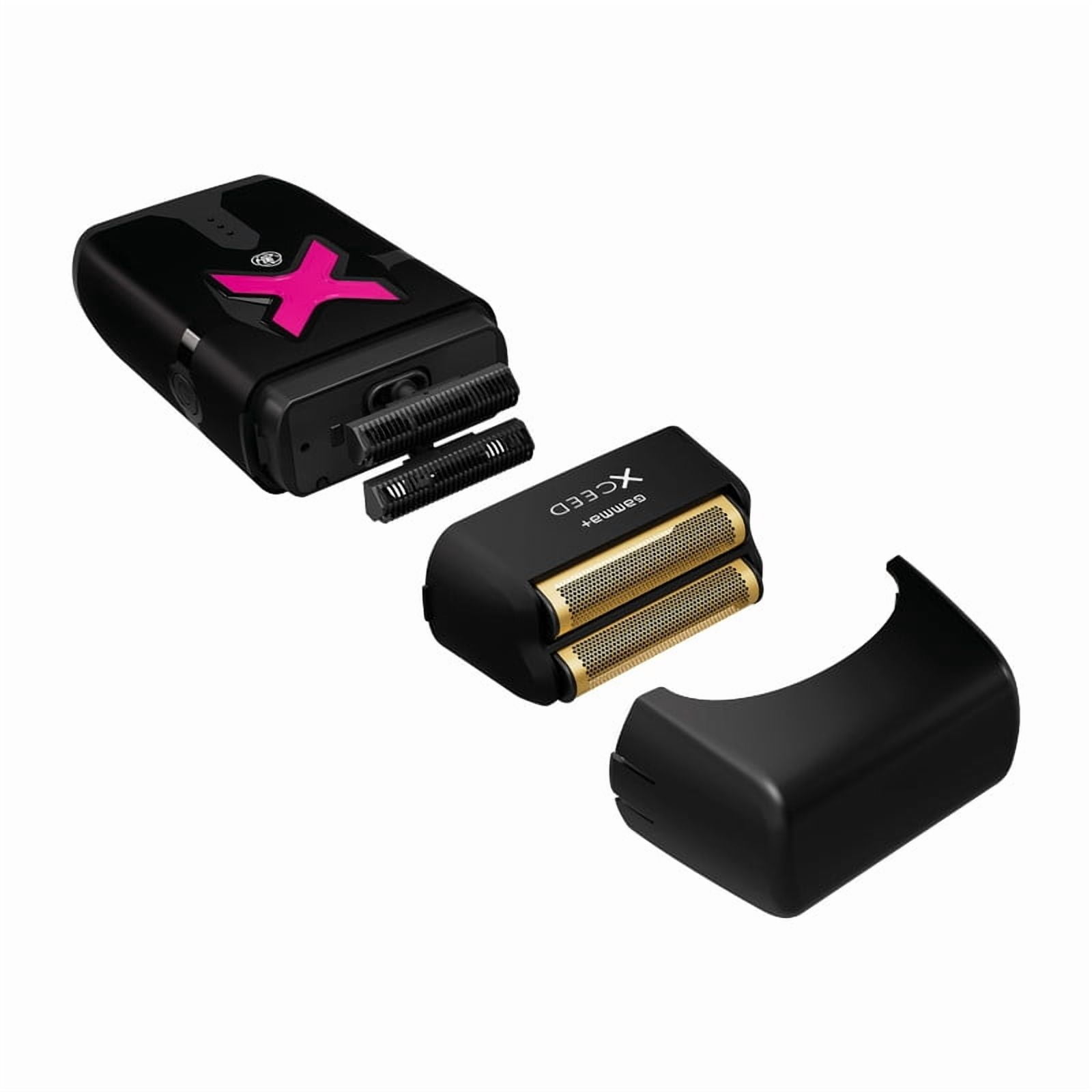 GAMMA+ XCeed Professional Foil Shaver, USB-C Rechargeable with IN2 Vector Motor, Gold Titanium Foil, Metal Housing with Customizable Components