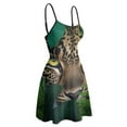 thumbnail image 4 of Leopard Hidden Jungle Foliage Eyes Slip Dress Dresses For Woman Fairy Dress, 4 of 6