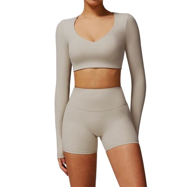 Conjuntos de entrenamiento for mujer, 2 piezas, sujetador deportivo, camiseta sin mangas, polainas de cintura alta, gimnasio, Yoga, ropa activa, Top de entrenamiento for mujer