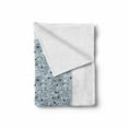 thumbnail image 2 of Blue Soft Flannel Fleece Throw Blanket, Fish with Bubbles Underwater Wild Sea Life Funky Art Style Illustration Image, Cozy Plush for Indoor and Outdoor Use, 70" x 90", Blue, by Ambesonne, 2 of 6
