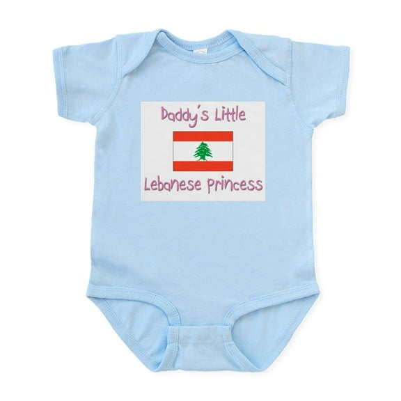 CafePress - Daddy's Little Lebanese Princess Infant Bodysuit - Baby Light Bodysuit, Size Newborn - 24 Months