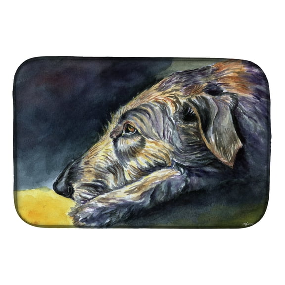 Irish Wolfhound Sleeper Dish Drying Mat