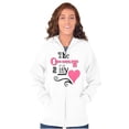 thumbnail image 4 of The Key To My Heart Valentines Day Zip Hoodie Sweatshirt Women Brisco Brands L, 4 of 6
