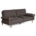 thumbnail image 4 of Sofá Cama Makora Yarvis Chocolate Lino 3 Posiciones con Soft Foam Reclinable, 4 of 10