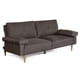 thumbnail image 4 of Sofá Cama Makora Yarvis Chocolate Lino 3 Posiciones con Soft Foam Reclinable, 4 of 10