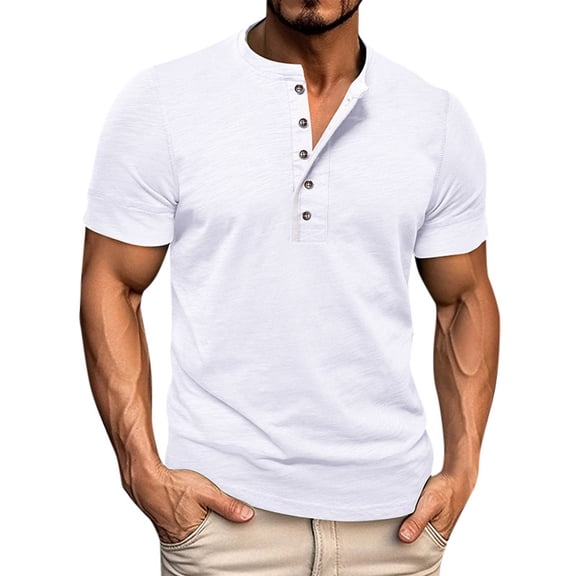 Men's Casual Short Sleeve T-Shirt Solid Color Letter Print Stripe Stitching Comfortable Spring Summer Top Mens Casual Crew Neck Basic Tees