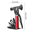 thumbnail image 3 of Ycolew Multitool Hammer 14in1, Camping Accessories Survival Gear, Cool Gadgets for Men, Anniversary Unique Gifts for Him Boyfriend Husband, Mens Gifts for Birthday, Tools for Men, 3 of 3