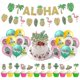 thumbnail image 1 of Flamingo Balloons Kit Tropical Palm Leaves Hawaiian Theme Luau Birthday Wedding Baby Shower Party Decorations Supplies, 1 of 4