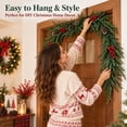 thumbnail image 5 of PYURTEP Christmas Garland, Artificial Pine Garland with Red Berries Pine Cones for Fireplace Mantel Door Indoor Outdoor Christmas Decor, 47.2 inch, 5 of 7