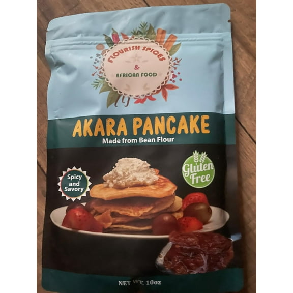 Flourish Spices | Akara Pancake / Waffle Mix | Nigerian Style Pancake Mix | Organic, Gluten Free, Dairy F