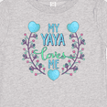 thumbnail image 4 of Inktastic My Yaya Loves Me with Hearts and Flowers Boys or Girls Baby T-Shirt, 4 of 5