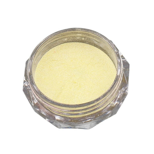 Polvo de uñas efecto espejo metálico decoración de uñas pigmento de manicura polvo de brillo de uñas transparente Hada para uso Amarillo Sunnimix brillo de uñas