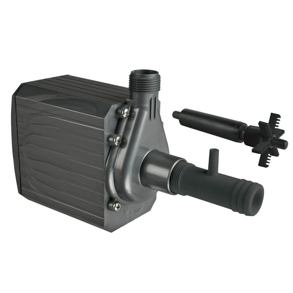 Danner Supreme 06012 Model 12 Aqua-Mag Air Fractionating Water Pump 1200 GPH - Adjustable Venturi, Aerating Impeller, Energy Efficiency, 10 Foot Cord, Muffler - Saltwater, Freshwater, Submerged, Inline