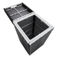 thumbnail image 4 of Furniture of America Azur Outdoor Aluminum & Wicker Outdoor Trash Can in Black, 4 of 11