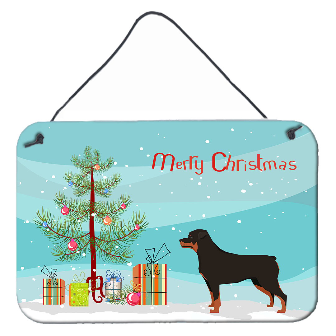 Rottweiler Christmas Tree Wall or Door Hanging Prints