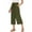Green-flash deals of the day, variant on Frostluinai Womens Capris for Summer with Pocket High Waist Paper Bag Pants Solid Color Baggy Wide Leg Capris Casual Vacation Capri Pants