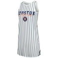 thumbnail image 2 of Women's Concepts Sport White Houston Astros Reel Pinstripe Knit Sleeveless Nightshirt, 2 of 3