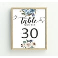 thumbnail image 4 of Darling Souvenir Double Sided Print Elegant Chic Rose Floral Table Numbers Calligraphy Table Place Cards-4 x 6 Inches, 4 of 4
